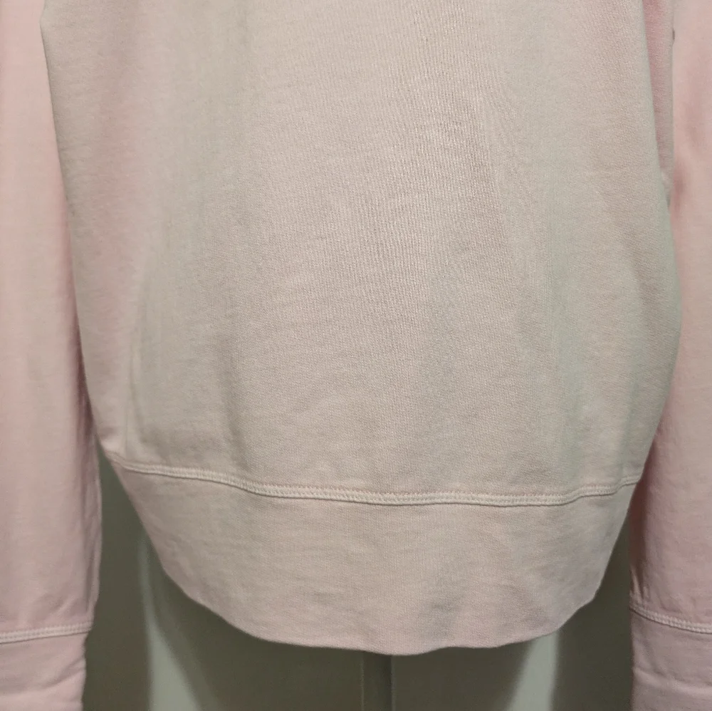 DKNY Hoodie Women's large pink Long sleeve kangaroo pockets nwt - Picture 10 of 16